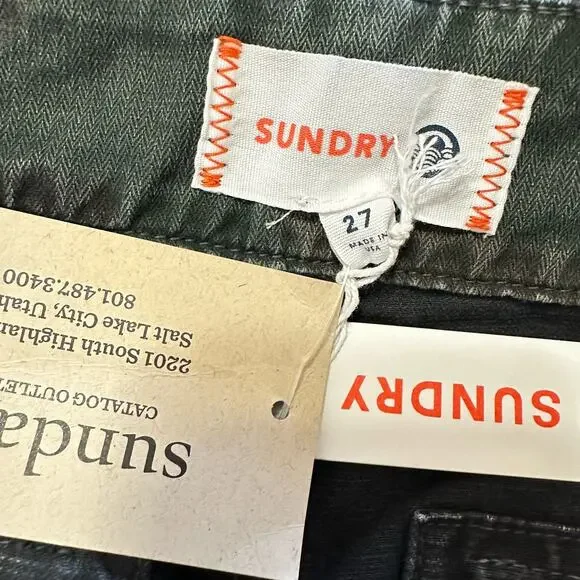 Sundance Catalog Sundry Murphy High Rise Camo Pants Size 27 NWT MSRP $188 - Picture 4 of 10